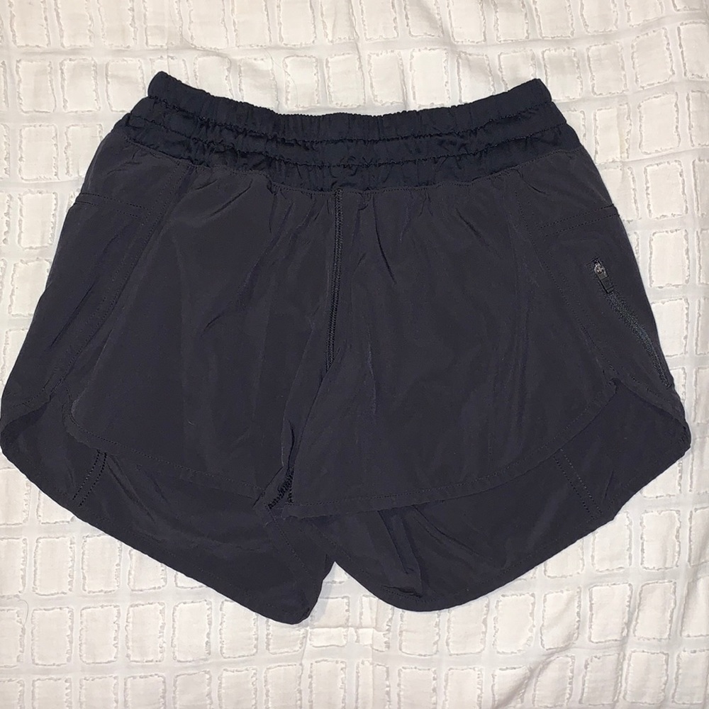 Black Lulu Tracker Shorts